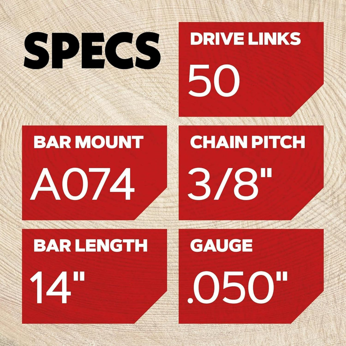 Oregon 14" Bar & Chain Combo, 3/8", .050" Gauge, 50 DL for STIHL MS-194