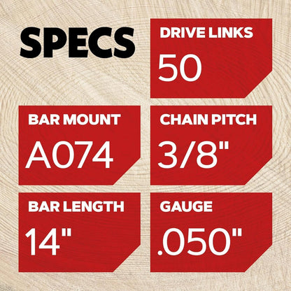 Oregon 14" Bar & Chain Combo, 3/8", .050" Gauge, 50 DL for STIHL MS-194