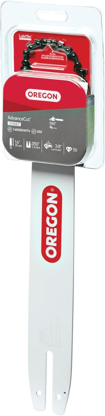 Oregon 14" Bar & Chain Combo, 3/8", .050" Gauge, 50 DL for STIHL MS-194