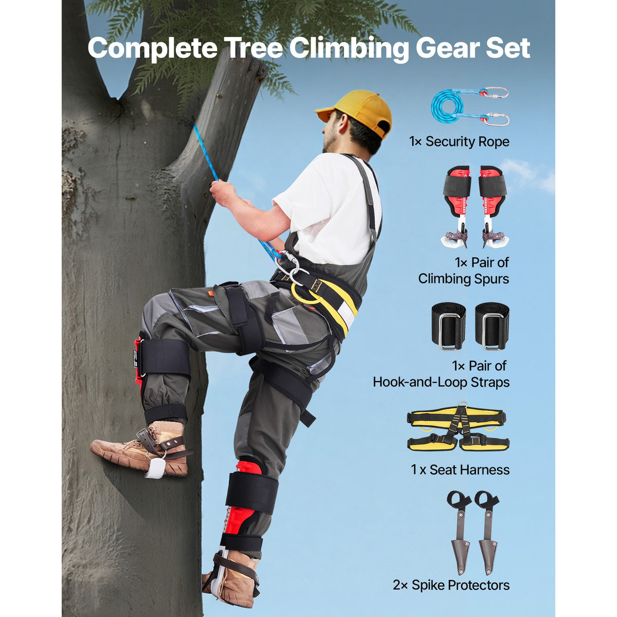Adjustable Tree Climbing Spikes Set