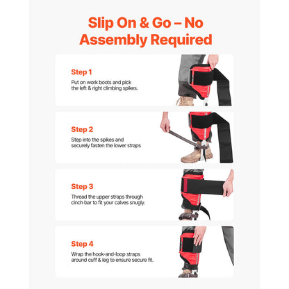Adjustable Tree Climbing Spikes Set