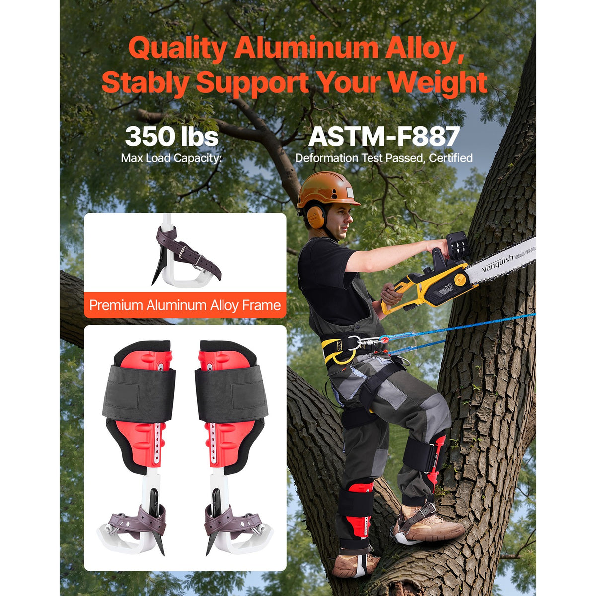 Adjustable Tree Climbing Spikes Set